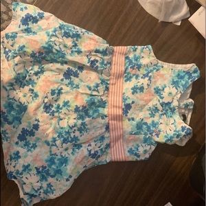 Blue/pink toddler dress